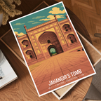 Jahangir Tomb - Lahore - Travel Wall Art Print - - Travel Art Poster