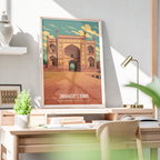 Jahangir Tomb - Lahore - Travel Wall Art Print - - Travel Art Poster