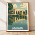 Kamran Baradari - Lahore - Ravi River - Travel Wall Art Print - - Travel Art Poster