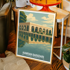 Kamran Baradari - Lahore - Ravi River - Travel Wall Art Print - - Travel Art Poster