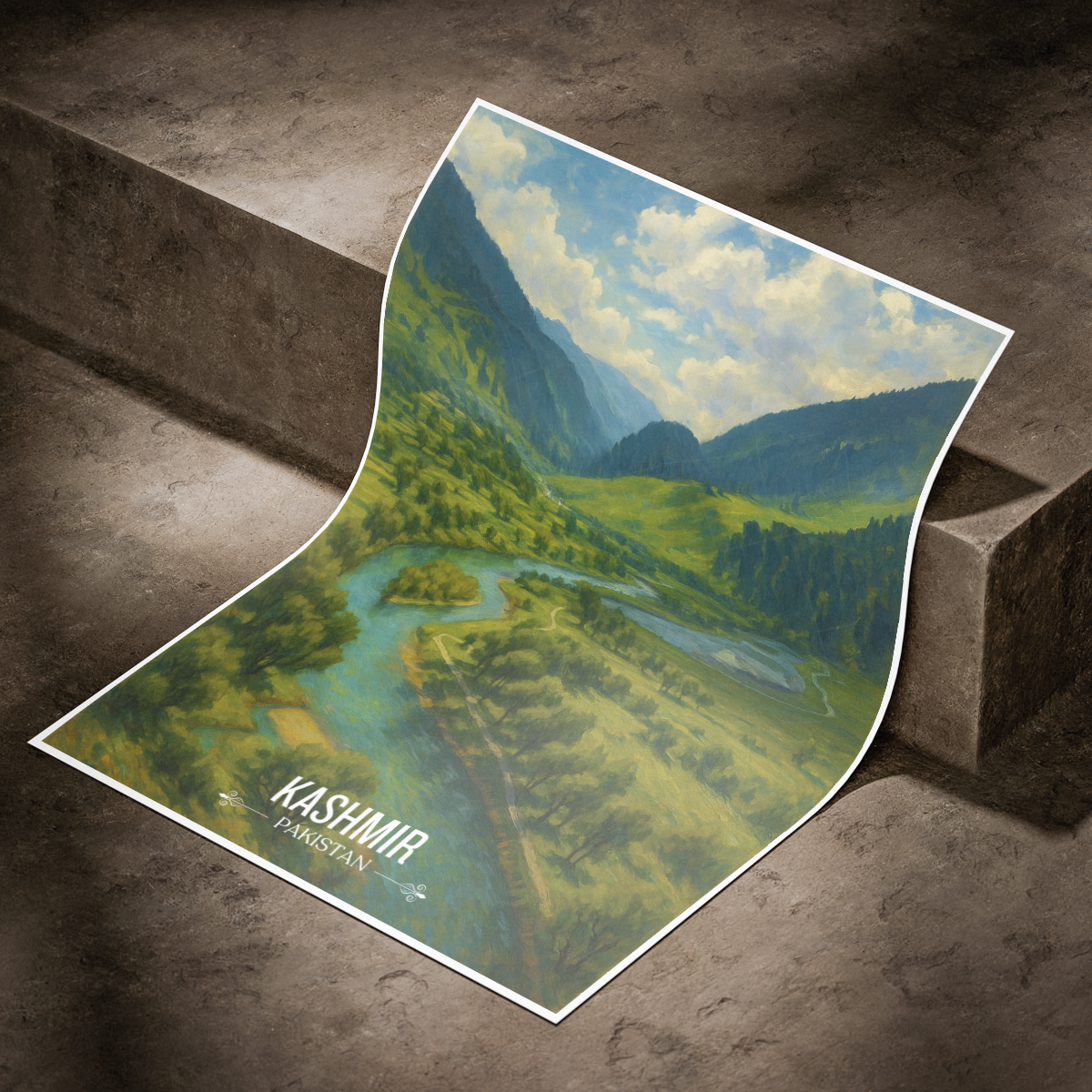 Azad Kashmir - Pakistan - Northern Area - Travel Wall Art Print - - Travel Art Poster