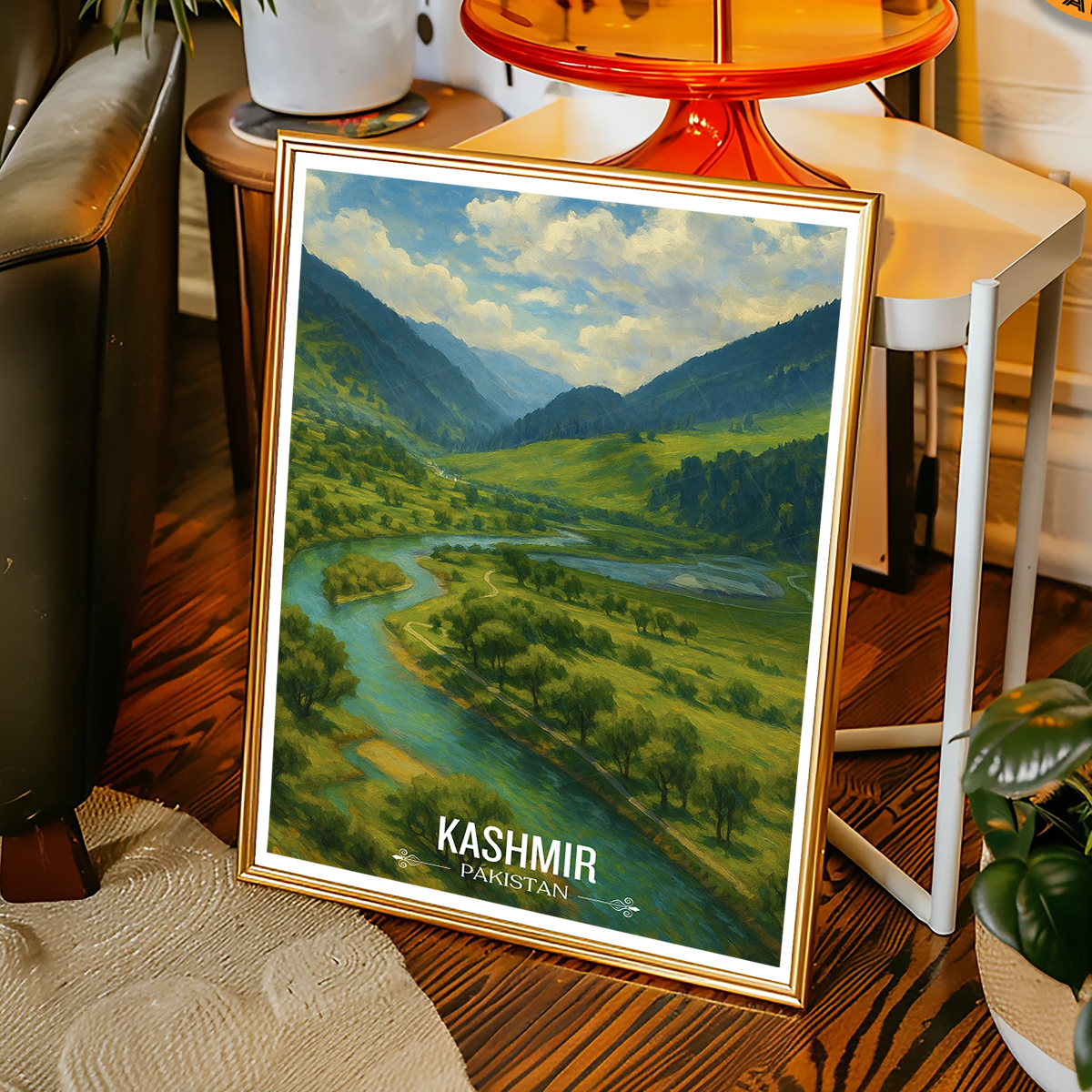 Azad Kashmir - Pakistan - Northern Area - Travel Wall Art Print - - Travel Art Poster