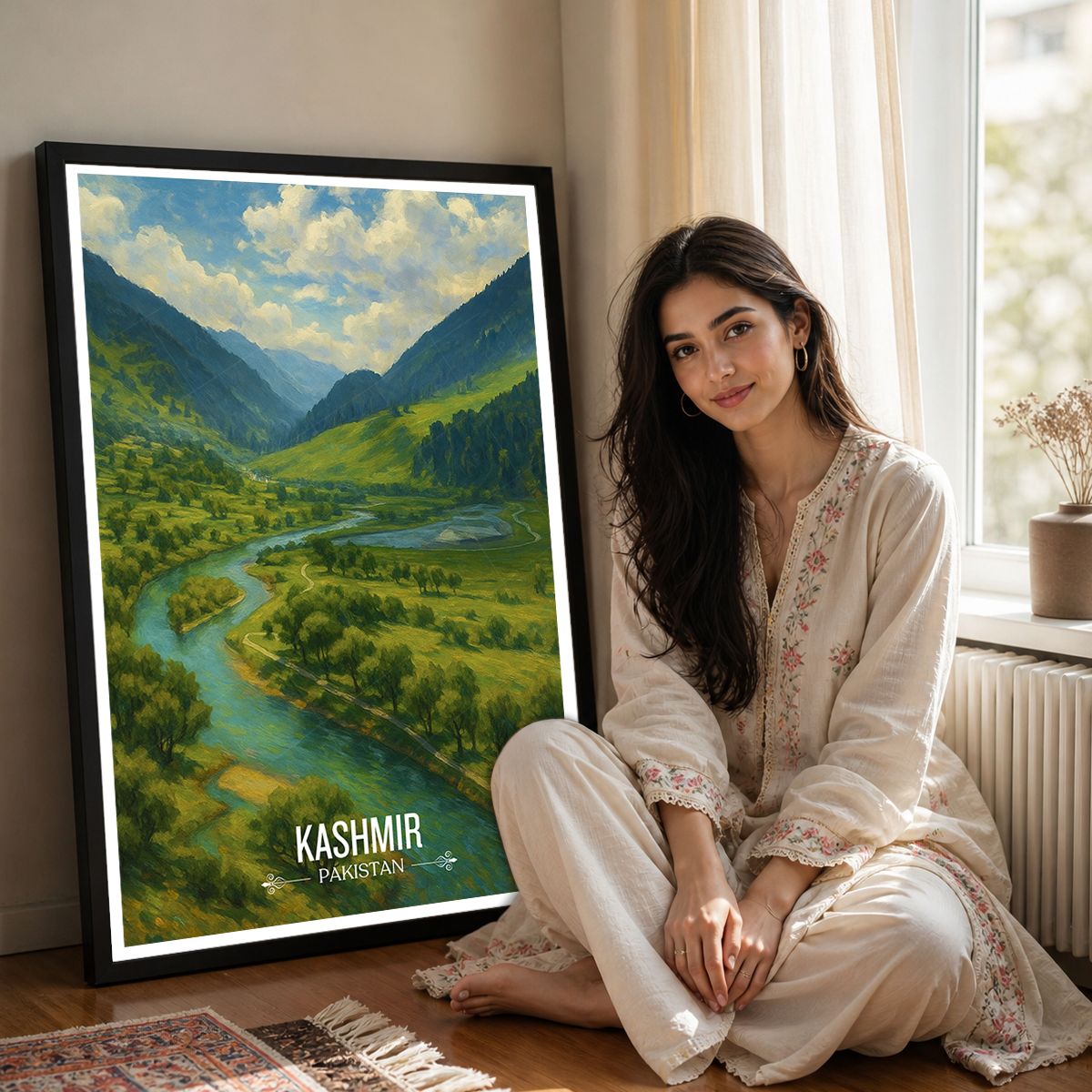Azad Kashmir - Pakistan - Northern Area - Travel Wall Art Print - - Travel Art Poster