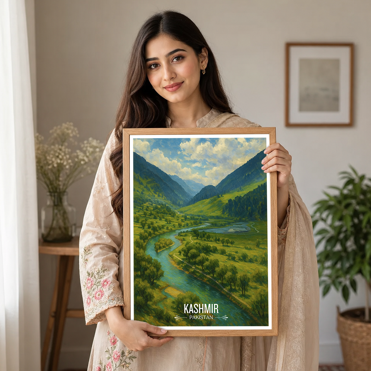 Azad Kashmir - Pakistan - Northern Area - Travel Wall Art Print - - Travel Art Poster