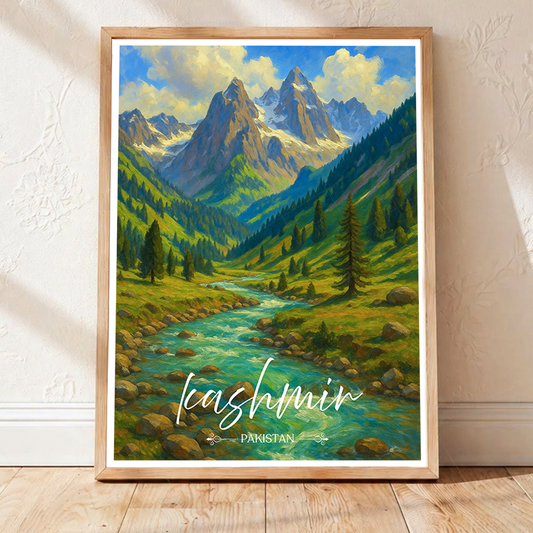 Kashmir - Pakistan - Northern Area - Travel Wall Art Print - - Travel Art Poster