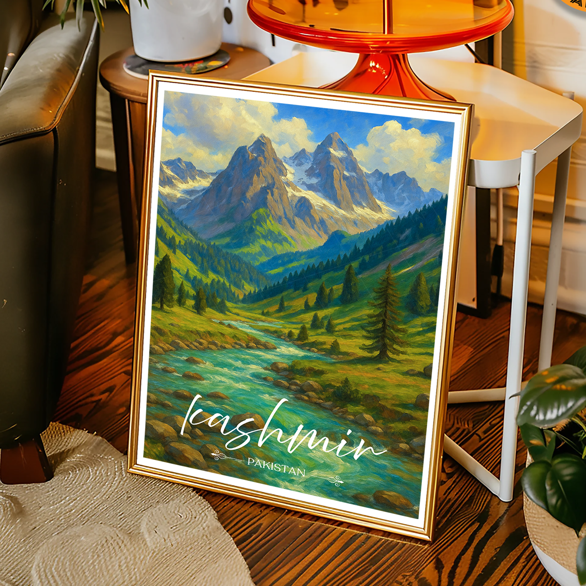 Kashmir - Pakistan - Northern Area - Travel Wall Art Print - - Travel Art Poster