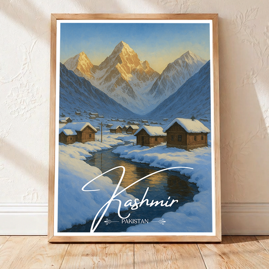 Kashmir - Pakistan - Heaven on Earth - Travel Wall Art Print - - Travel Art Poster