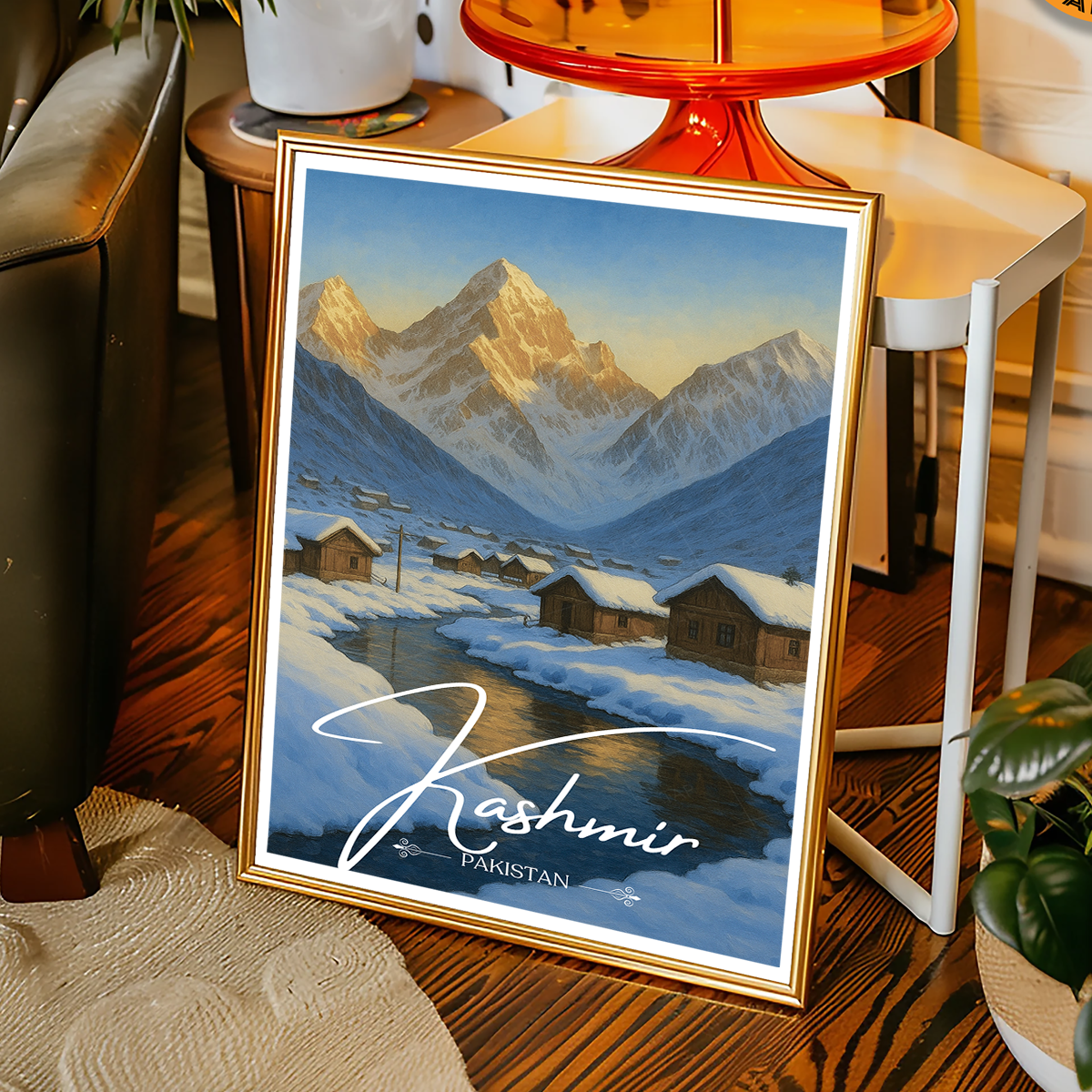 Kashmir - Pakistan - Heaven on Earth - Travel Wall Art Print - - Travel Art Poster