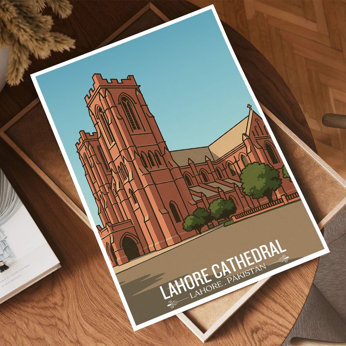Sacred Heart Cathedral - Historical Church - Lahore - Travel Wall Art Print - - Travel Art Poster