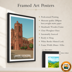 Sacred Heart Cathedral - Historical Church - Lahore - Travel Wall Art Print - - Travel Art Poster
