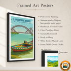 Landsowne Bridge - Indus River - Sindh - Travel Wall Art Print - - Travel Art Poster