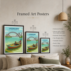 Landsowne Bridge - Indus River - Sindh - Travel Wall Art Print - - Travel Art Poster