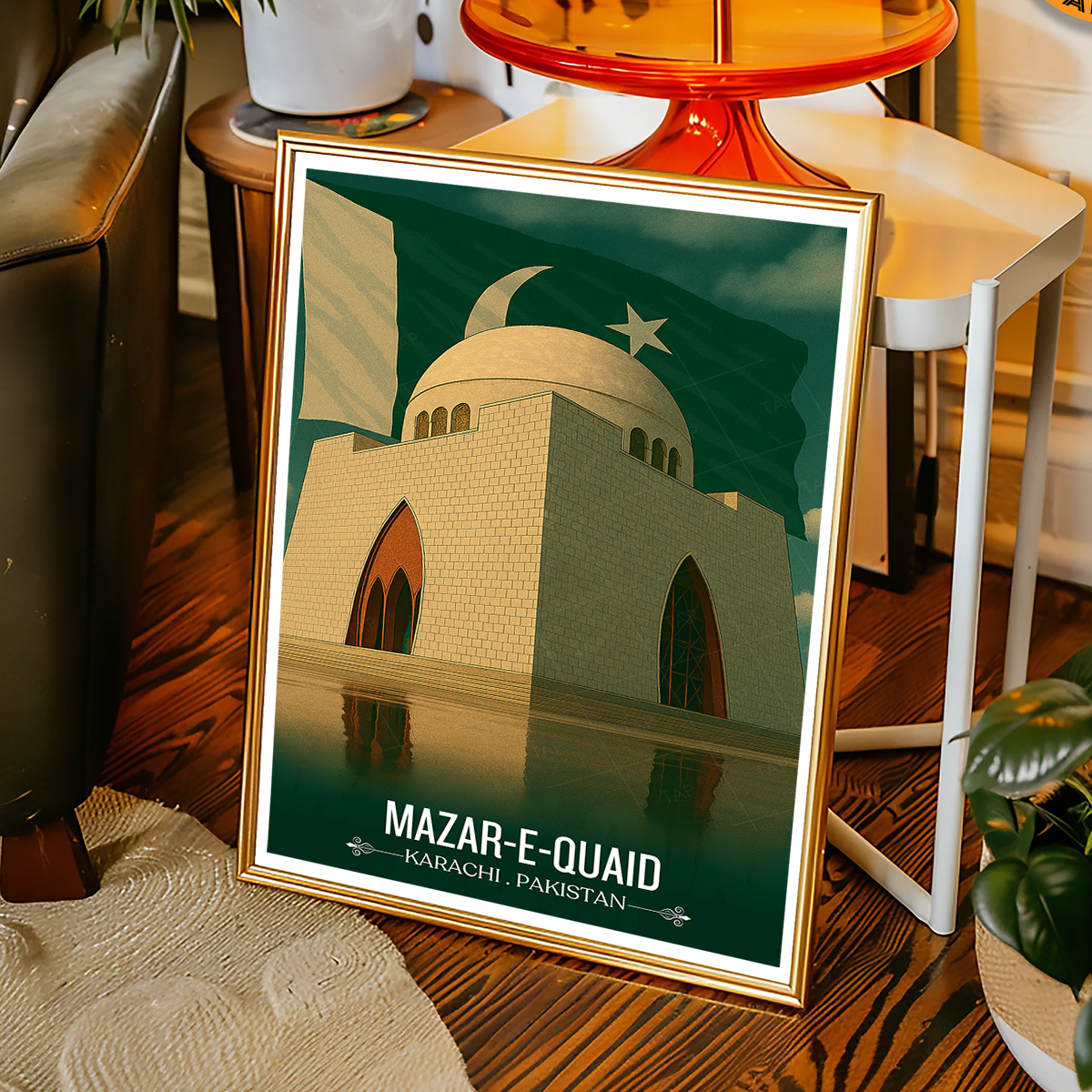 Mazar-e-Quaid - Karachi - Father of Nation - Travel Wall Art Print - - Travel Art Poster
