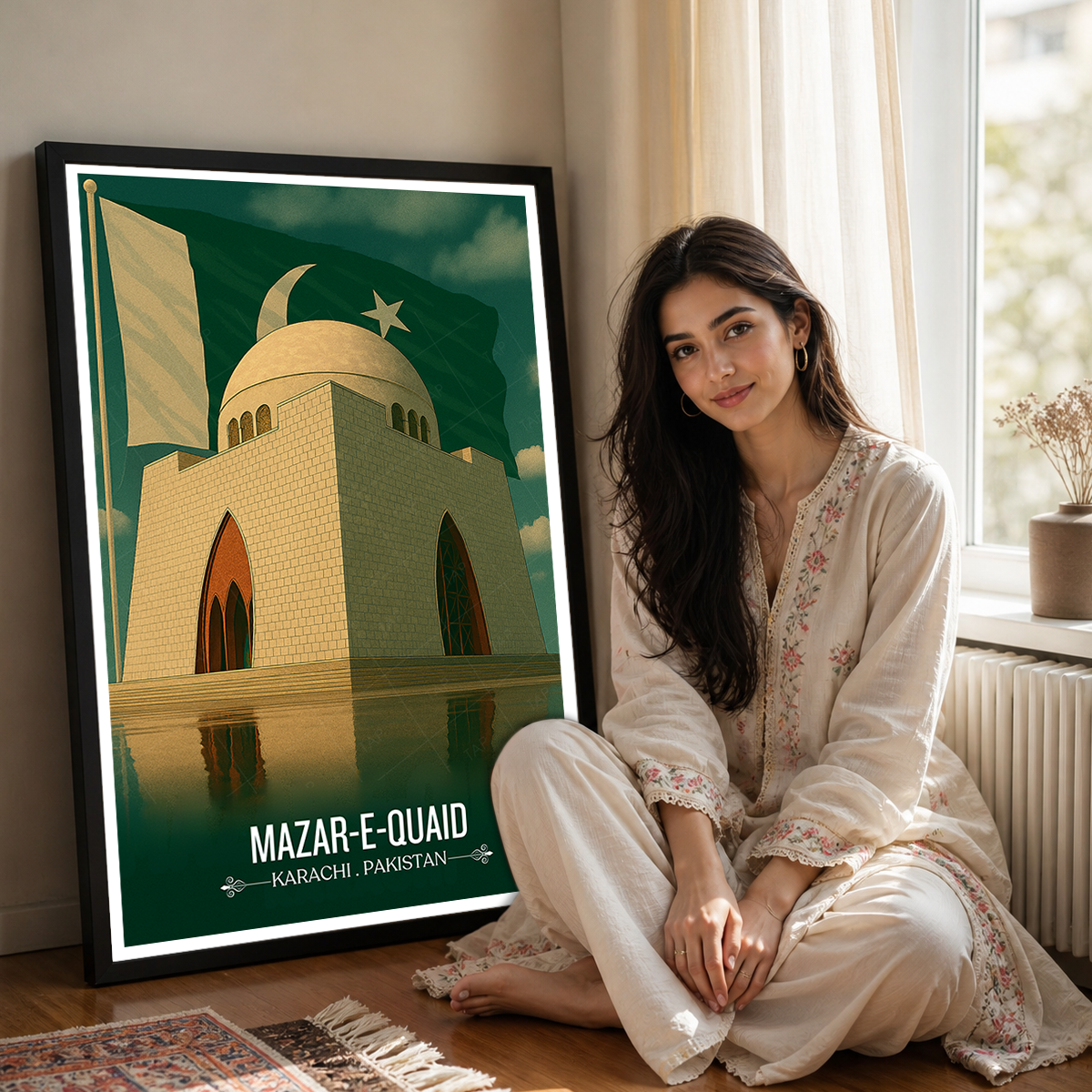 Mazar-e-Quaid - Karachi - Father of Nation - Travel Wall Art Print - - Travel Art Poster