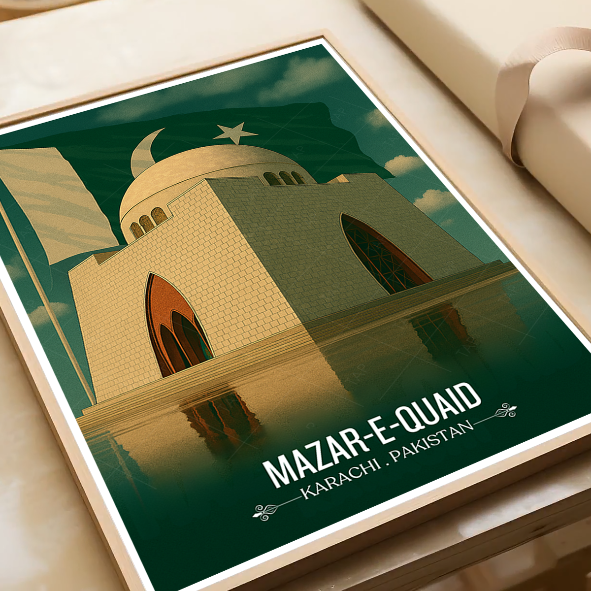 Mazar-e-Quaid - Karachi - Father of Nation - Travel Wall Art Print - - Travel Art Poster