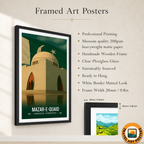 Mazar-e-Quaid - Karachi - Father of Nation - Travel Wall Art Print - - Travel Art Poster