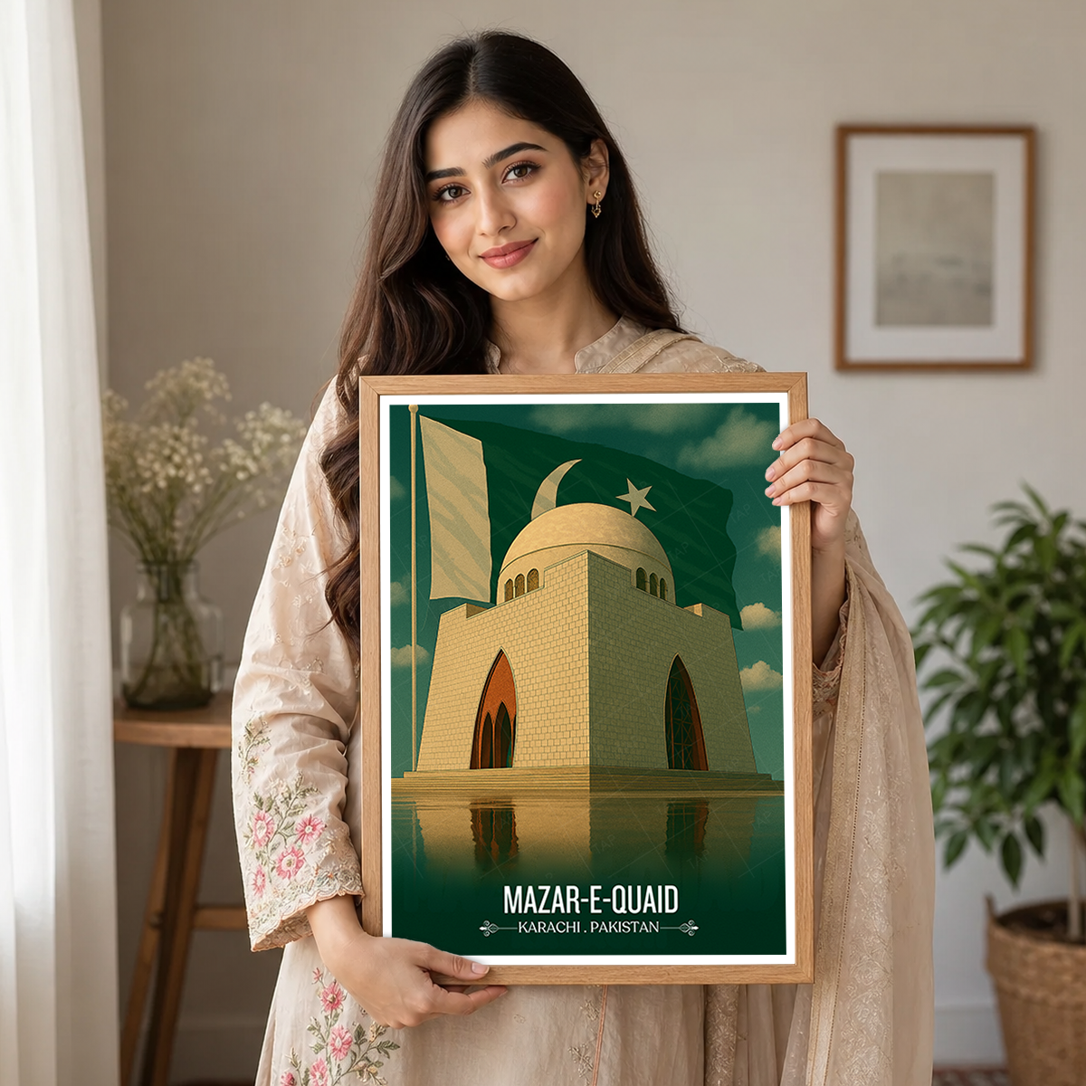 Mazar-e-Quaid - Karachi - Father of Nation - Travel Wall Art Print - - Travel Art Poster