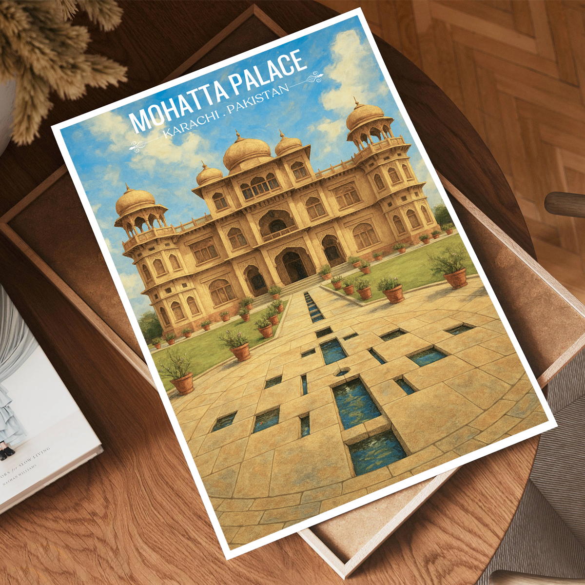 Shiv Rattan Mohatta Palace - Karachi - Rajasthan Mughal Era - Travel Wall Art Print - - Travel Art Poster