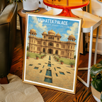 Shiv Rattan Mohatta Palace - Karachi - Rajasthan Mughal Era - Travel Wall Art Print - - Travel Art Poster
