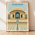 Naulakha Pavilion - Shahi Fort - Lahore - Mughal Art - Travel Wall Art Print - - Travel Art Poster