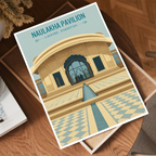 Naulakha Pavilion - Shahi Fort - Lahore - Mughal Art - Travel Wall Art Print - - Travel Art Poster
