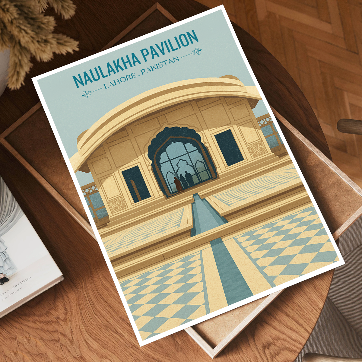 Naulakha Pavilion - Shahi Fort - Lahore - Mughal Art - Travel Wall Art Print - - Travel Art Poster