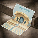 Naulakha Pavilion - Shahi Fort - Lahore - Mughal Art - Travel Wall Art Print - - Travel Art Poster
