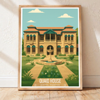 Qauid House - Karachi - Jinnah Birth Place - Travel Wall Art Print - - Travel Art Poster