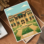 Qauid House - Karachi - Jinnah Birth Place - Travel Wall Art Print - - Travel Art Poster