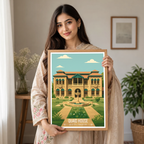 Qauid House - Karachi - Jinnah Birth Place - Travel Wall Art Print - - Travel Art Poster