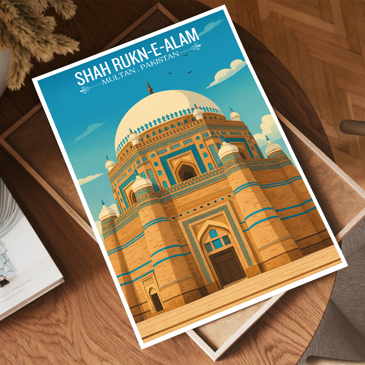 Shah Rukne-e-Alam Shrine - Sufi City - Multan - Punjab - Travel Wall Art Print - - Travel Art Poster