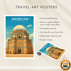 Shah Rukne-e-Alam Shrine - Sufi City - Multan - Punjab - Travel Wall Art Print - - Travel Art Poster