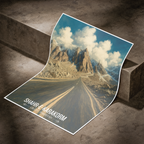 Shahr-e-Karakorm - Shahr-e-Resham - Silk Road - Pakistan China Highest Road - Travel Wall Art Print - - Travel Art Poster
