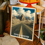 Shahr-e-Karakorm - Shahr-e-Resham - Silk Road - Pakistan China Highest Road - Travel Wall Art Print - - Travel Art Poster