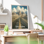Shahr-e-Karakorm - Shahr-e-Resham - Silk Road - Pakistan China Highest Road - Travel Wall Art Print - - Travel Art Poster