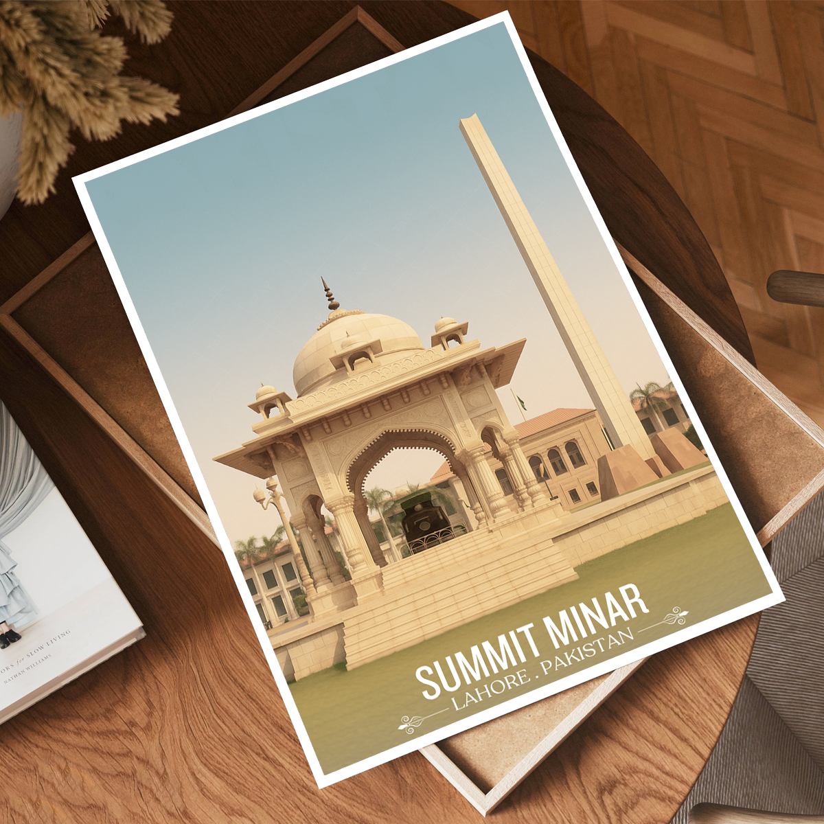 Summit Minar - Conference Tower - Mall Road - Colonial Lahore - Travel Wall Art Print - - Travel Art Poster