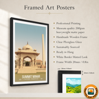 Summit Minar - Conference Tower - Mall Road - Colonial Lahore - Travel Wall Art Print - - Travel Art Poster