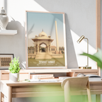 Summit Minar - Conference Tower - Mall Road - Colonial Lahore - Travel Wall Art Print - - Travel Art Poster
