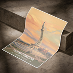 Yadgar-e-Pakistan - Minar-e-Pakistan - Pakistan Resolution Landmark - Lahore - Travel Wall Art Print - - Travel Art Poster