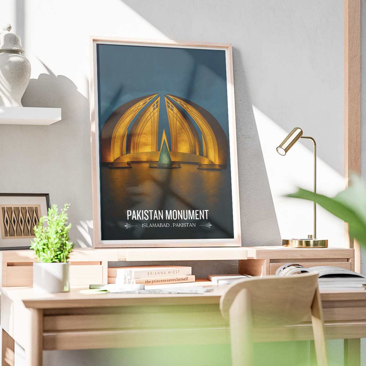 Pakistan Monument - Islamabad - Modern Architecture - Travel Wall Art Print - - Travel Art Poster