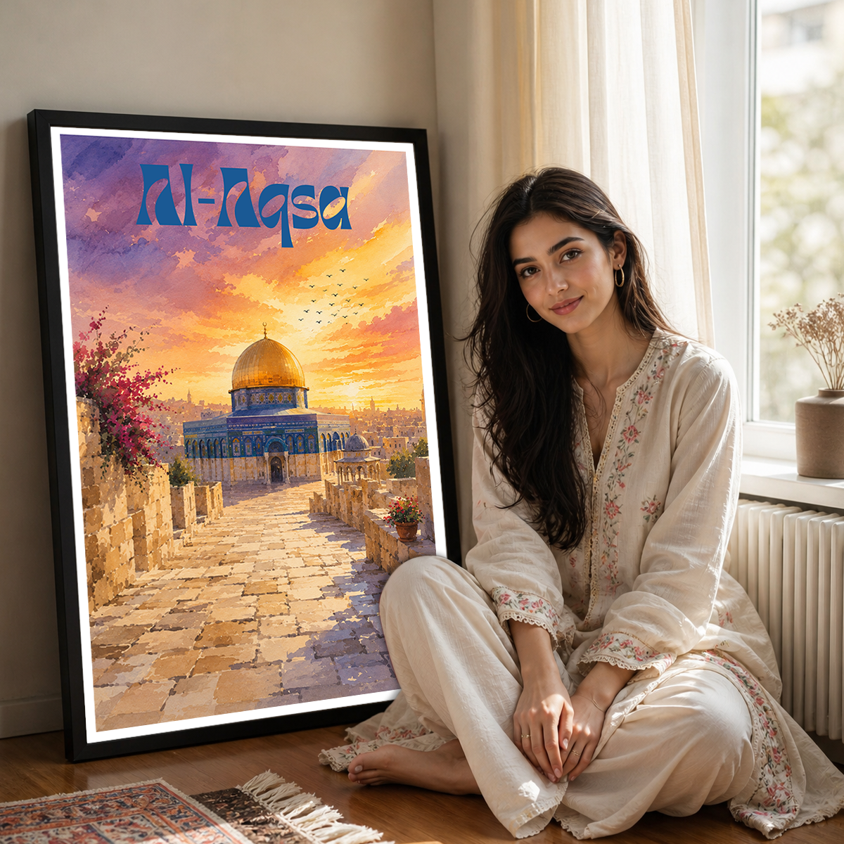 Al-Aqsa - Palestine - Travel Wall Art Deco Poster Print