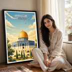 Al-Quds - Palestine - Travel Wall Art Deco Poster Print