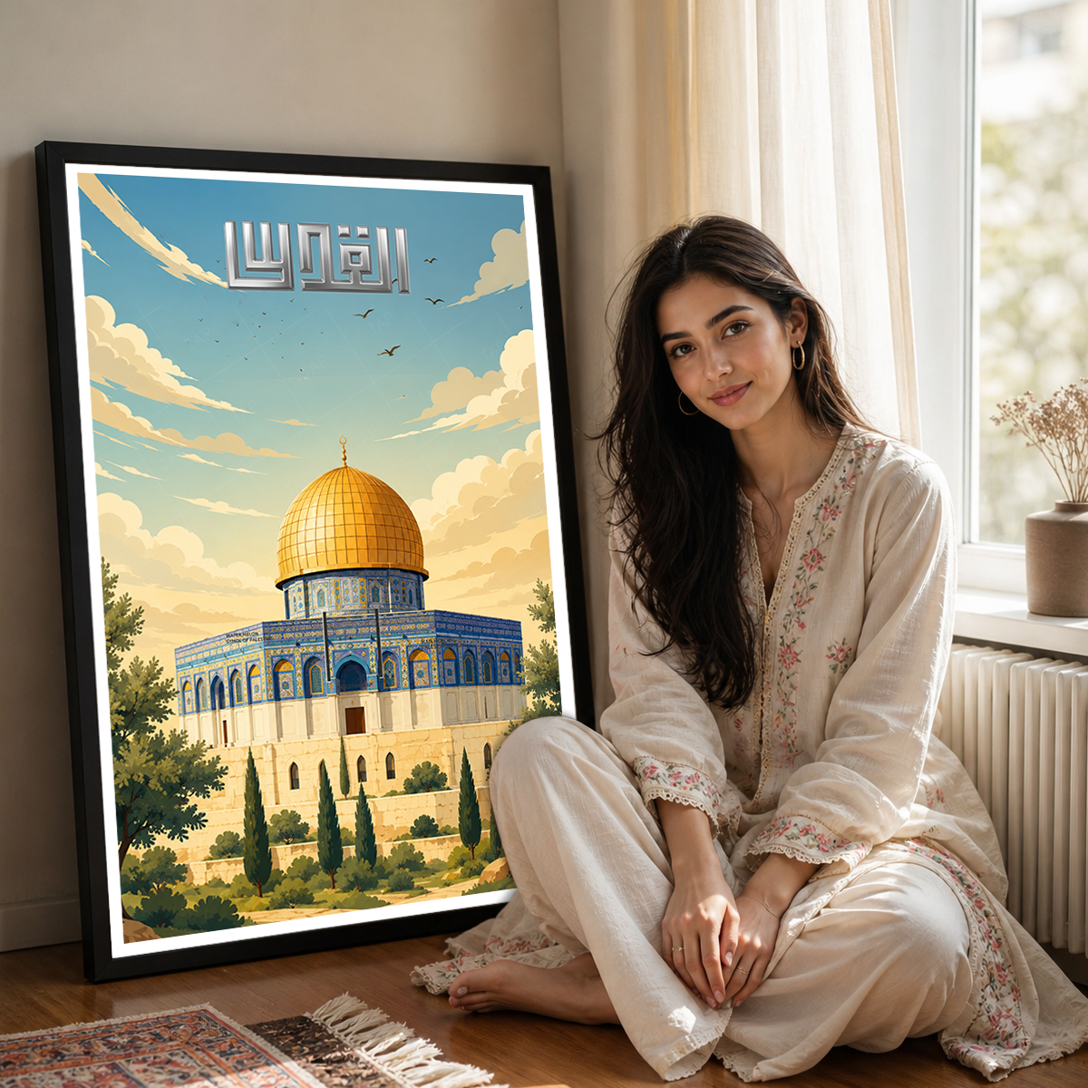 Al-Quds - Palestine - Travel Wall Art Deco Poster Print