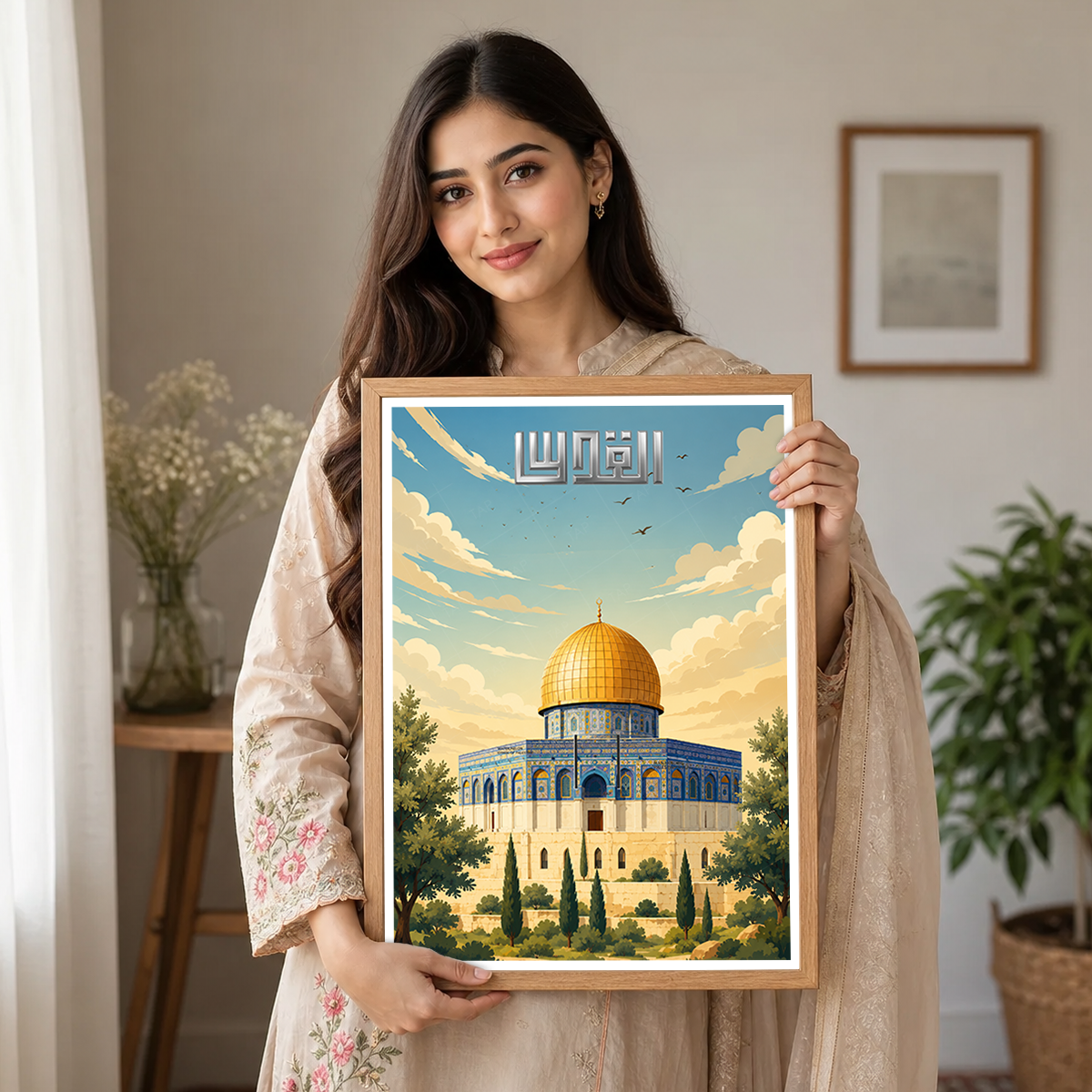 Al-Quds - Palestine - Travel Wall Art Deco Poster Print