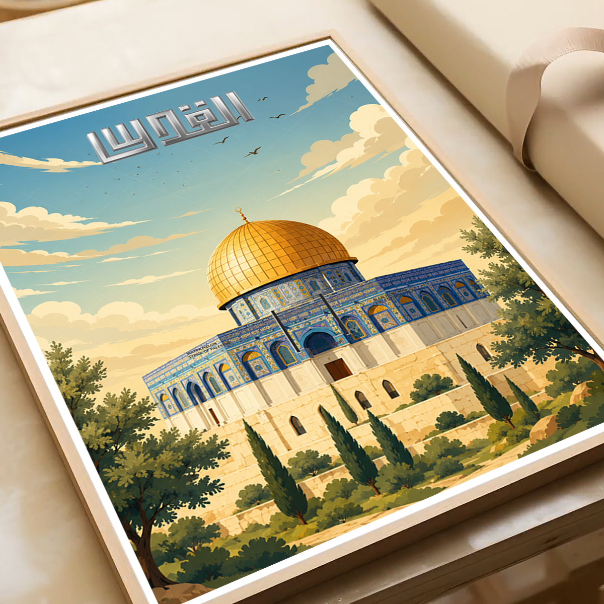 Al-Quds - Palestine - Travel Wall Art Deco Poster Print