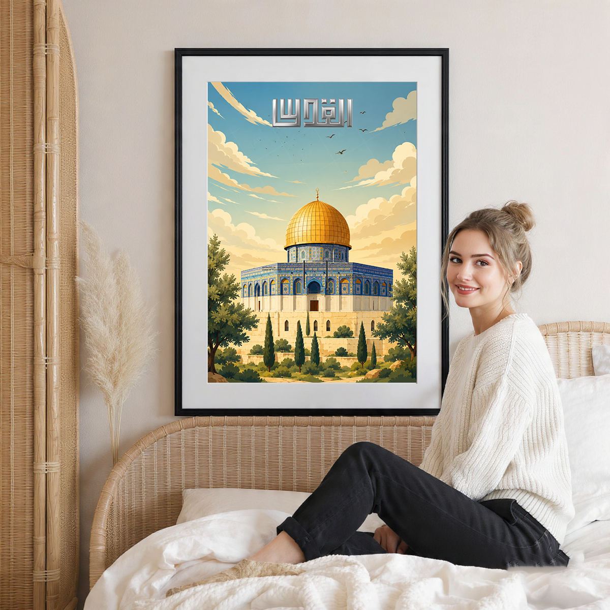 Al-Quds - Palestine - Travel Wall Art Deco Poster Print