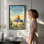 Al-Quds - Palestine - Travel Wall Art Deco Poster Print