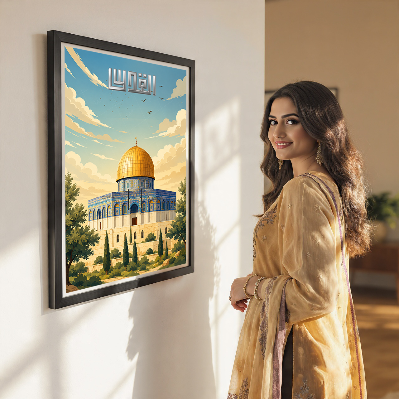 Al-Quds - Palestine - Travel Wall Art Deco Poster Print