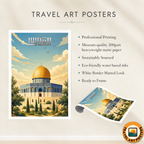Al-Quds - Palestine - Travel Wall Art Deco Poster Print