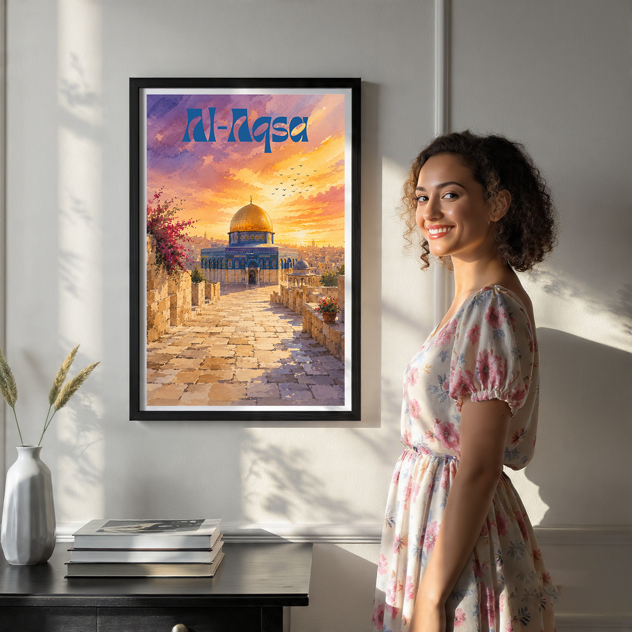 Al-Aqsa - Palestine - Travel Wall Art Deco Poster Print